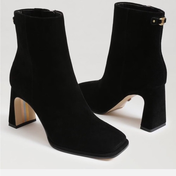 Womens Sam Edelman Black Suede Irie Boots - Picture 8 of 8